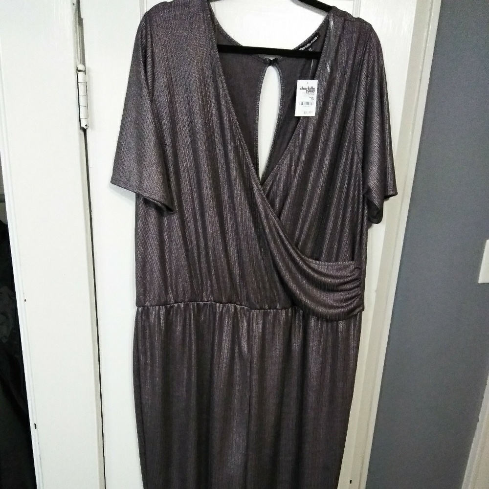 Jumpsuit Metallic Silver